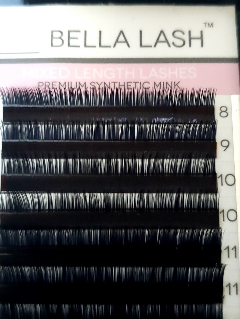 BELLA LASH Mixed Length Premium Synthetic Mink Lashes - Black